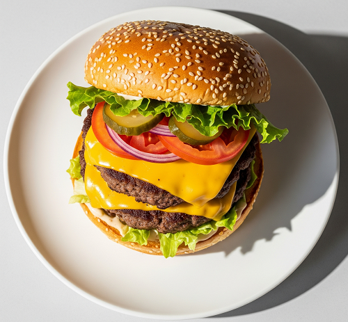 Half Lb Double Cheeseburger 