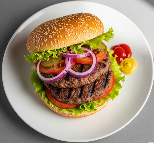 Half Lb Double Burger 