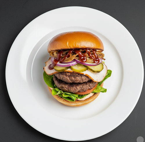 Half Lb Double Turkish Lamb Burger 