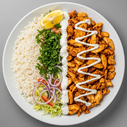Rice & Chicken Shawarma 