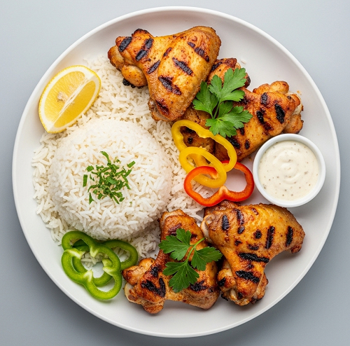 Rice & Chicken Wings 